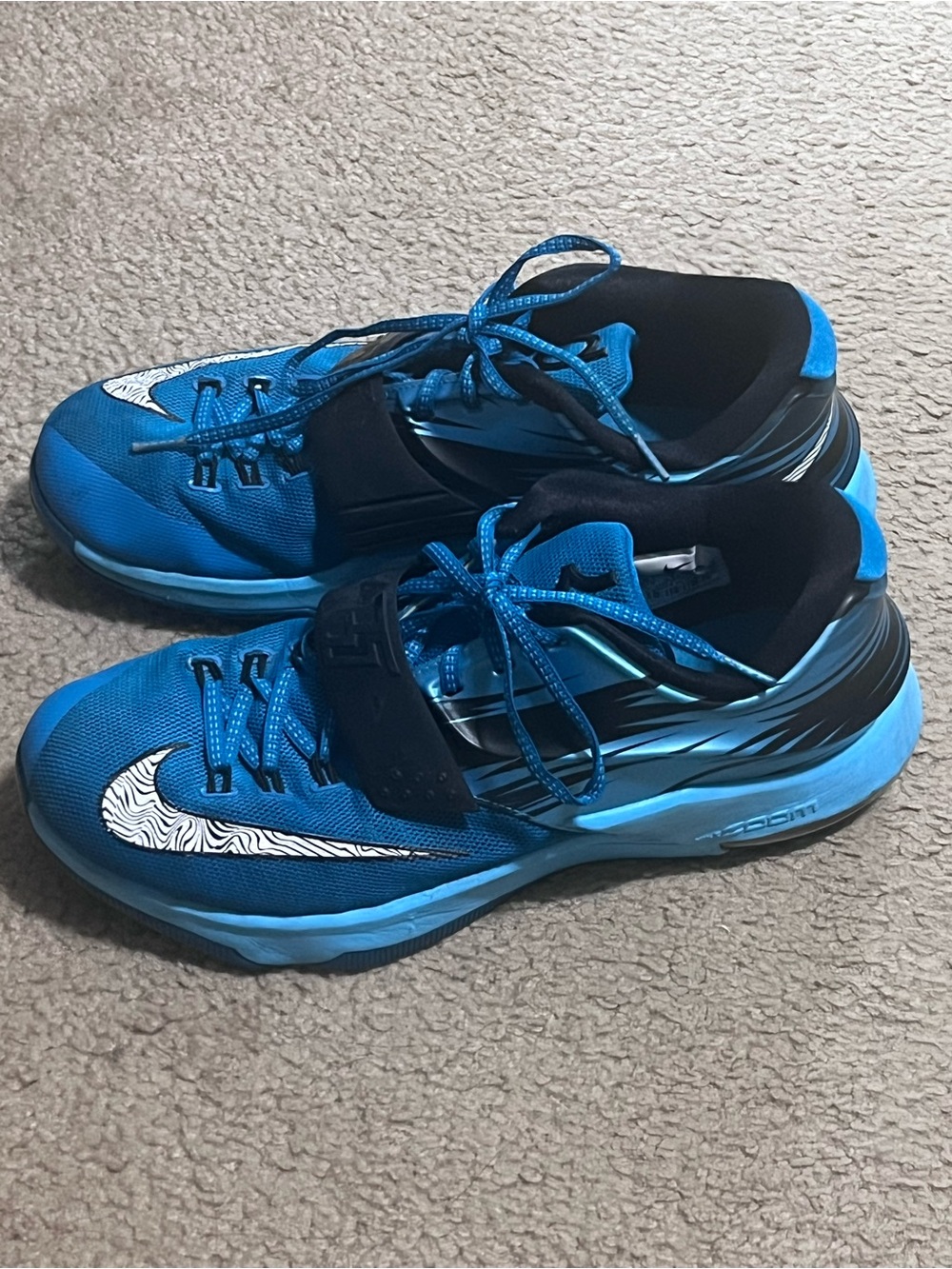 Nike Kevin Durant KD 7 VII Sz 10.5 Clearwater 653996-414